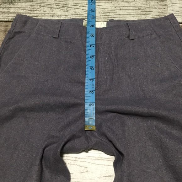 Elevenses Linen Tencel Straight Crop Pants Women’s 2 Gray (Inseam 24.5) - Picture 4 of 9